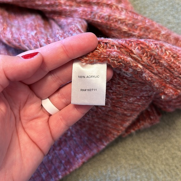 Women's Rust Cardigan Sweater - Picture 6 of 7